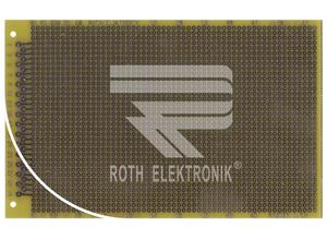 Roth Prototyping board, RE220-LFDS, 100 x 160 mm, epoxy resin