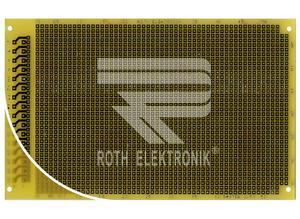 Roth Prototyping board, RE317-LF, 100 x 160 mm, epoxy resin