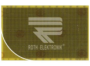 Roth Prototyping board, RE100-LF, 100 x 160 mm, epoxy resin FR4