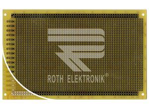 Roth Prototyping board, RE323-LF, 100 x 160 mm, epoxy resin