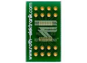 Roth TSSOP multi-adapter board, RE933-03, 13.5 x 23.5 mm, 16 pins, 0.65 mm pitch