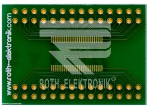 Roth TSSOP multi-adapter board, RE933-10, 27 x 39.5 mm, 56 pins, 0.5 mm pitch