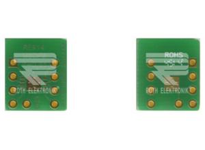 Roth MSOP8 adapter board, 0.65 mm pitch, Roth Elektronik RE914