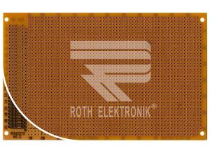 Roth Prototyping board, RE320-HP, 100 x 160 mm, laminated paper