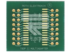 Roth TSOP I/II multi-adapter, RE900-06, 26.5 x 30.5 mm, 20/24/26/28/32 pins, 1.27 mm pitch