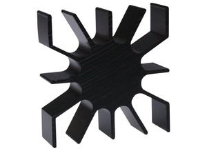 Fischer Heat sinks for LEDs, 2.2 K/W, Aluminium, black anodised