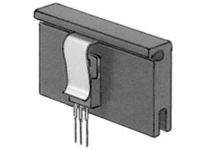 Fischer Profile heatsink for clip-on transistor attachment, 11.5 K/W, Aluminium, black anodised