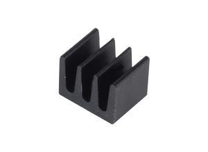 Fischer SMD profile heat sink, 63 K/W, Aluminium, black anodised