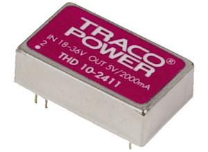 Traco DC/DC converter, 3.3 V, 10 W, 86 %