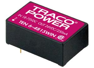 Traco DC/DC converter, 3.3 V, 6 W, 77 %