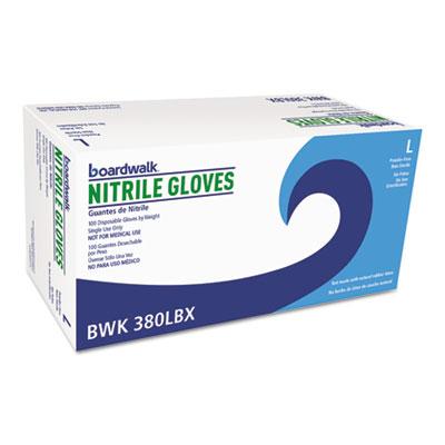 Boardwalk Disposable General-Purpose Nitrile Gloves, Large, Blue, 4 mil, 1000/Carton