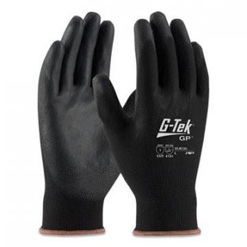 G-Tek GP Polyurethane-Coated Nylon Gloves, X-Large, Black