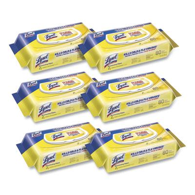Lysol Bleach-free Disinfecting Wipes, 80/Pack, 6 Packs