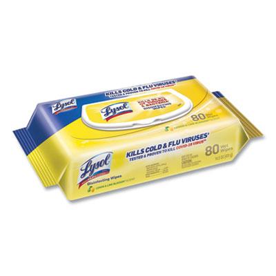 Lysol Lemon Scent Surface Disinfectant Wipes 99716