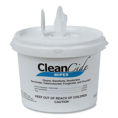 Wexford Labs CleanCide Disinfecting Wipes, Fresh Scent, 8 x 5.5, 400/Tub, 4 Tubs/Carton