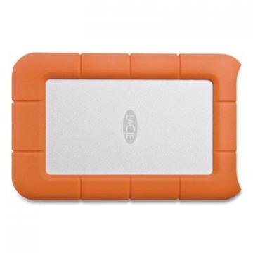 LaCie Rugged Portable External Hard Drive, 2 TB, USB-C and USB 3.0