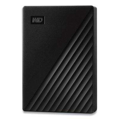 WD My Passport External Hard Drive, 5 TB, USB 3.2, Black