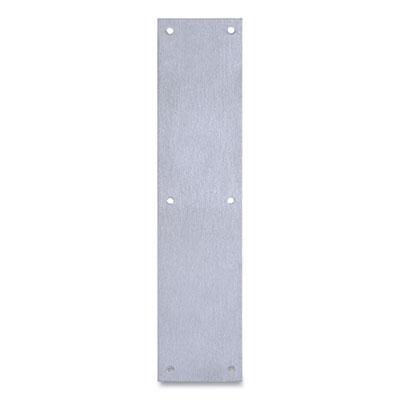 Tell Door Push Plate, 3.5 x 15, Satin Stainless Steel