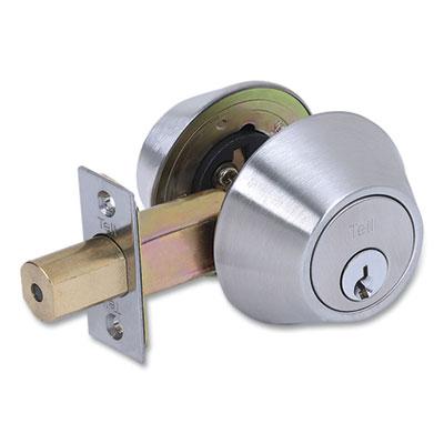 Tell Double Cylinder Deadbolt, Stainless Steel Finish