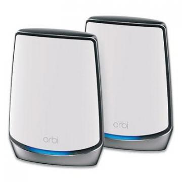 NETGEAR Orbi Whole Home AX6000 Mesh Wi-Fi System, 4 Ports, Tri-Band 2.4 GHz/5 GHz