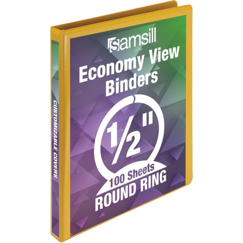 Samsill Economy 1/2" Round Ring View Binder