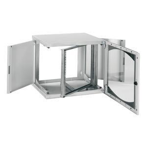 Schneider Wall-Mounted Open Box 9U W600 D400 Swing 19" Glazed Door R7035