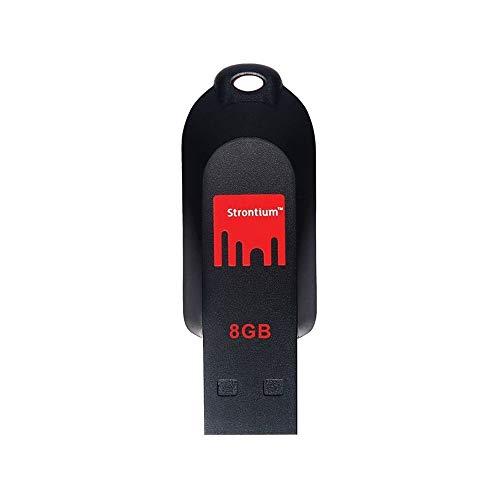 Strontium Pollex 8GB USB Pen Drive (Black/Red)