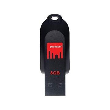 Strontium Pollex 8GB USB Pen Drive (Black/Red)