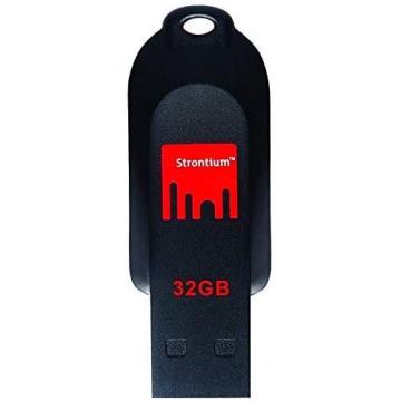 Strontium Pollex 32GB Flash Drive (Black/Red)