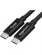 Amazon Basics 6 Feet USB Type C to USB Type C 3.1 Gen1 Cable (Black)