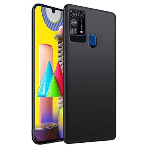 Solimo Mobile Cover for Samsung Galaxy M31 Prime / M31 / F41 (Soft/Flexible Back) Black