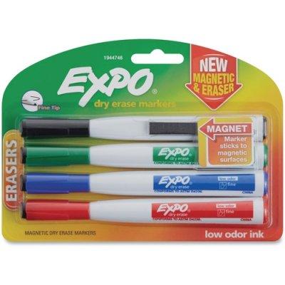 EXPO Eraser Cap Fine Magnetic Dry Erase Markers
