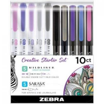 Zebra Pen Sarasa Pens/Mildliner Creative Starter Kit
