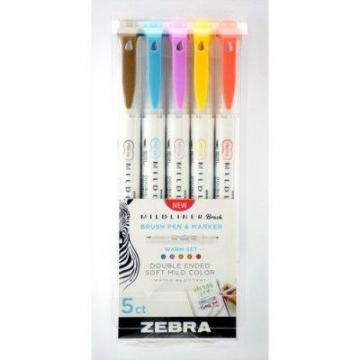 Zebra Pen Mildliner Brush Pen & Marker Set