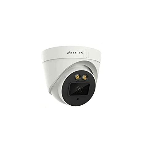 Mecclien 4MP 1080P Full HD Color VU Day & Night IP Dome CCTV Security Camera with Audio and POE