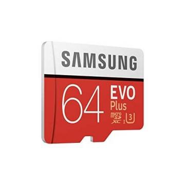 Samsung EVO Plus 64GB microSDXC UHS-I U3 100MB/s Full HD & 4K UHD Memory Card with Adapter
