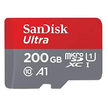 SanDisk 200GB Class 10 MicroSDXC Memory Card with Adapter