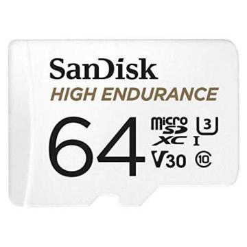 SanDisk 64GB High Endurance Video MicroSDXC Card with Adapter