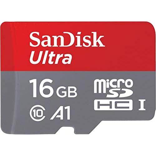 Sandisk U1 A1 98Mbps 16GB Ultra MicroSDHC Memory Card with Adapter