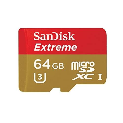 SanDisk Extreme 64GB MicroSDXC UHS-1 Card with Adapter