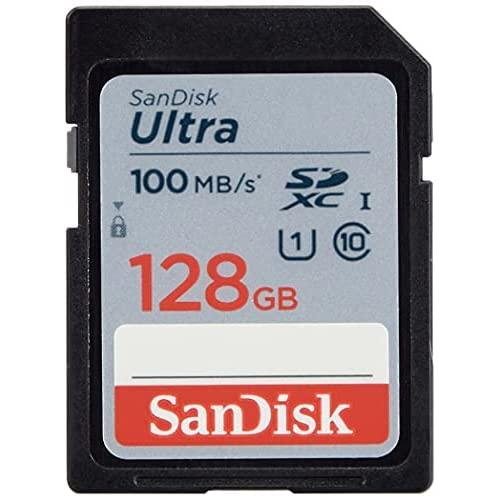 SanDisk 128GB Ultra SDXC UHS-I Memory Card - 100MB/s, C10, U1, Full HD, SD Card