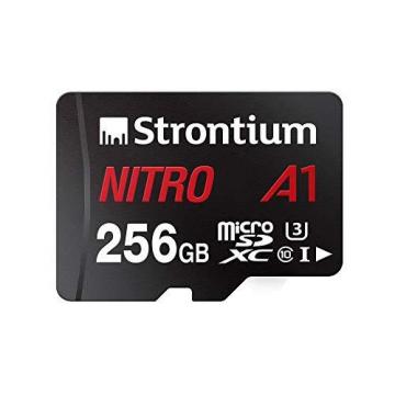 Strontium Nitro A1 256GB Micro SDXC Memory Card 100MB/s A1 UHS-I U3 Class 10 with High Speed Adapter