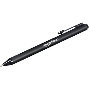Amazon Basics Retractable Ballpoint Pen - Black - 12-Pack