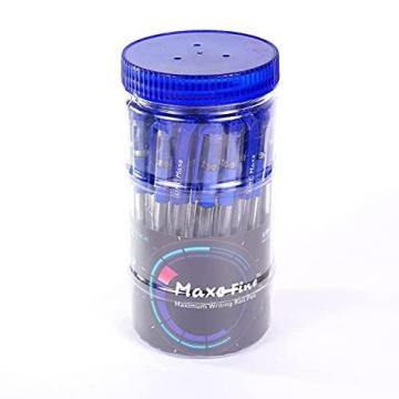 Linc Maxo Fine Ball Pens Jar (0.7 mm, Blue Ink, Pack of 35)