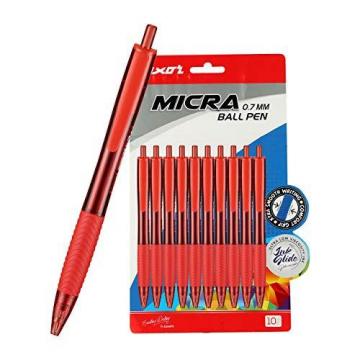 Luxor Micra Ball Pen Red (Box of 10)