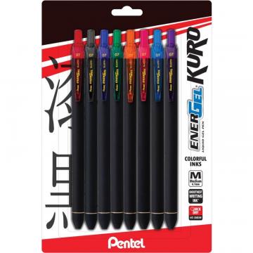 Pentel EnerGel Kuro Liquid Gel Retractable Pens
