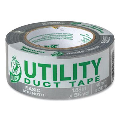 Shurtech Duck Utility Duct Tape, 3" Core, 1.88" x 55 yds, Silver