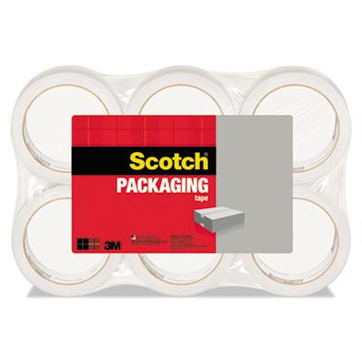 3M Scotch 3350 General Purpose Packaging Tape, 3" Core, 1.88" x 54.6 yds, Clear, 6/Pack