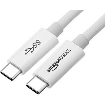 Amazon Basics USB 3.1 type C to Type C Gen1 Cable -3ft -White