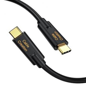 CableCreation USB C to USB C Charger Cable 100W, 6.6ft Type C 5A Fast Charging Cable 6.6ft/ Black